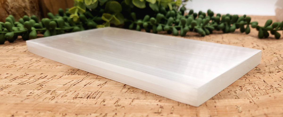 Selenite Charging Bar/Plate - Plain - Approx. 20 x 10 x 1cm