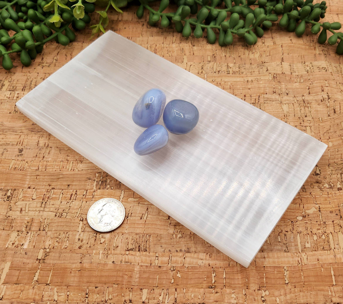 Selenite Charging Bar/Plate - Plain - Approx. 20 x 10 x 1cm