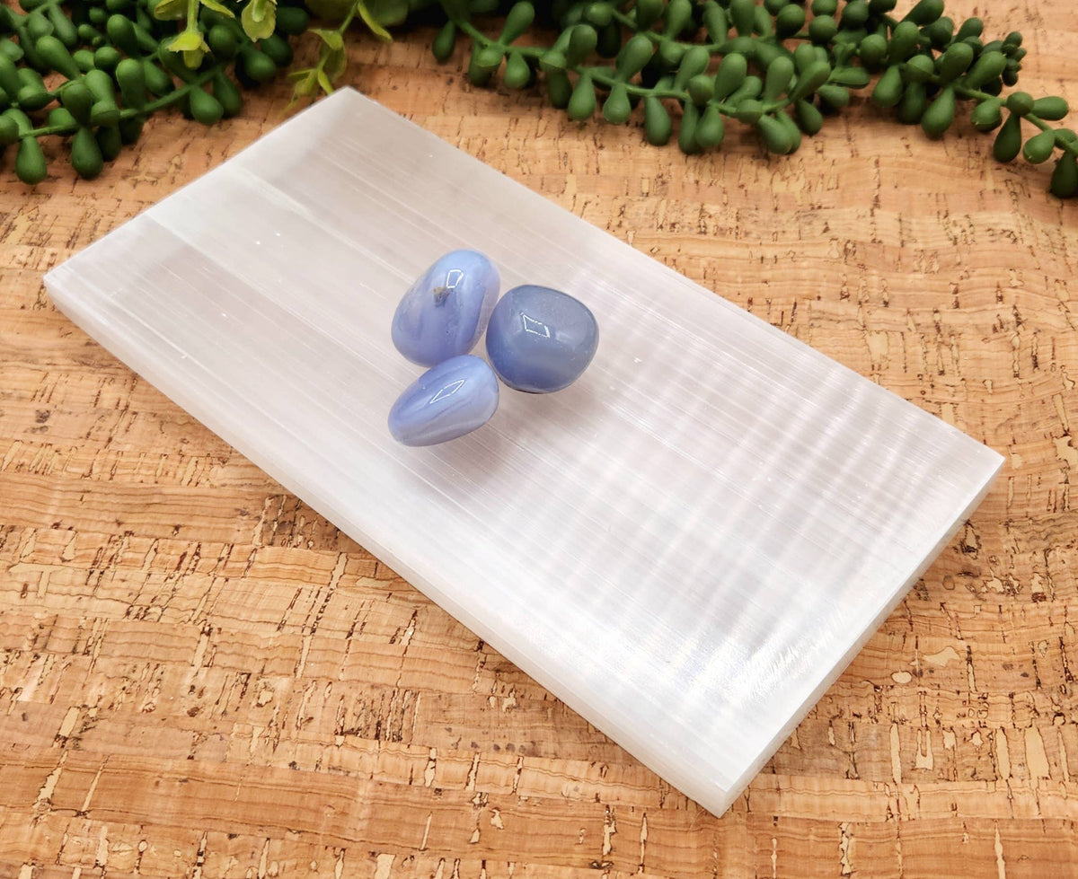 Selenite Charging Bar/Plate - Plain - Approx. 20 x 10 x 1cm