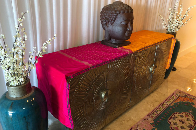 alter cloth orange pink - JOY - Journey Of You - Spiritual, Holistic, Empowering