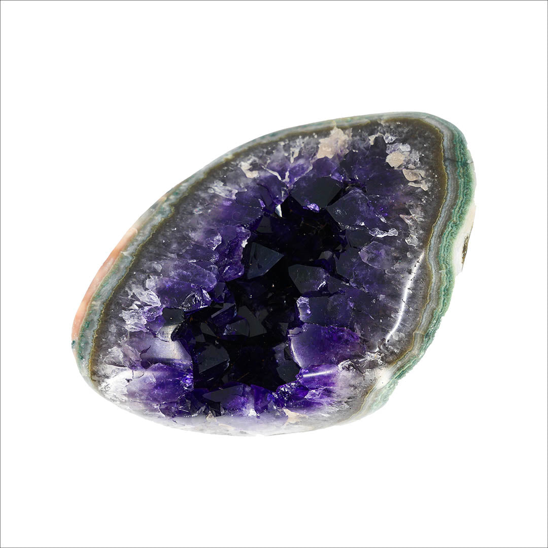 Purple Amethyst Geode: Healing Crystal Decor