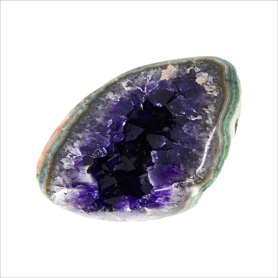 Purple Amethyst Geode: Healing Crystal Decor