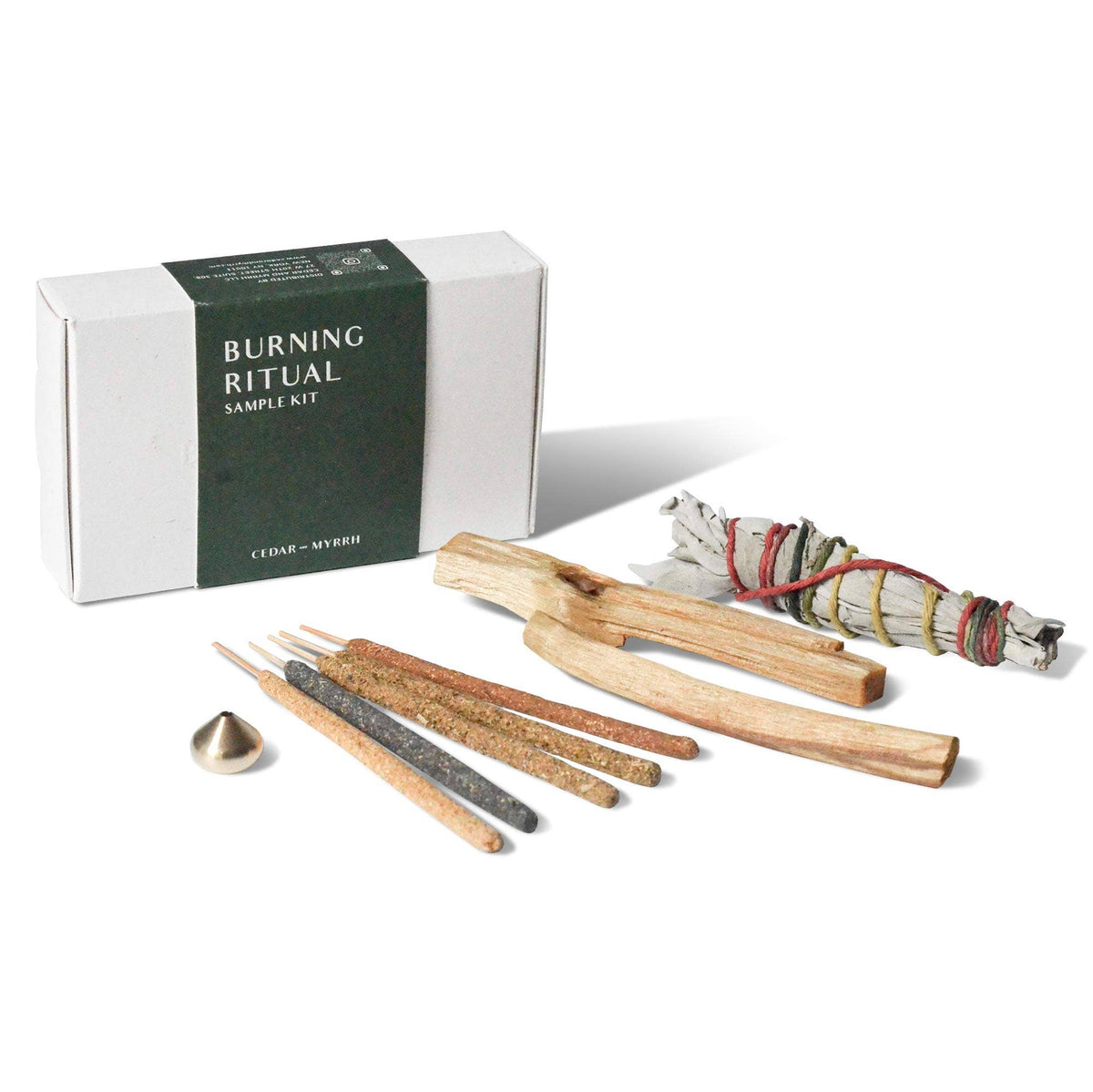 Smudging Ritual Sample Kit – Sage, Palo Santo and; Incense Starter Set