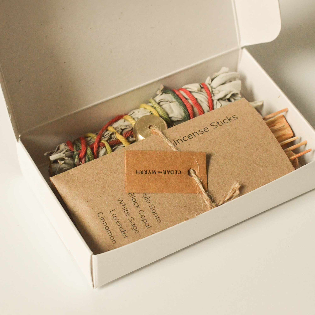 Smudging Ritual Sample Kit – Sage, Palo Santo and; Incense Starter Set