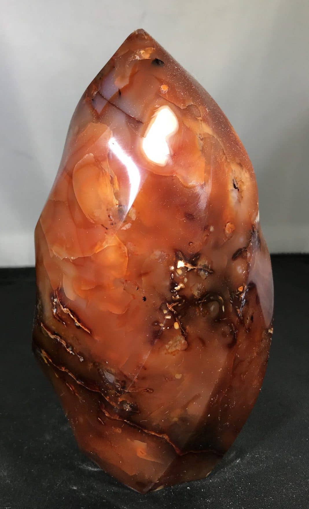 CARNELIAN FLAMES - stone - Joy - Journey of You