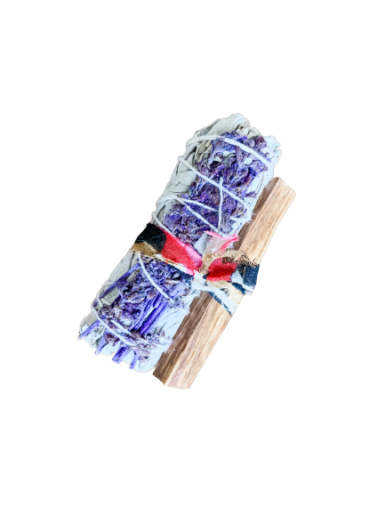 CLEARING CRYSTAL SMOKE BUNDLES, PALO SANTO, REFRESHING: LOVE - Wildflowers and California White Sage Bundle Sages + Smudges by Liv Rocks Harmony - White Sage + Flowers (type of flower varies) + Selenite Stick Peace - Sage & Lavender + Palo Santo Wood Love - Sage & Roses + Palo Santo + Selenite Stick Clearing - Selenite Stick + Quartz Crystal Point + Palo Santo Wood Abundance - Selenite Tower + Quartz Crystal Point + Palo Santo Wood - Joy - Journey of You
