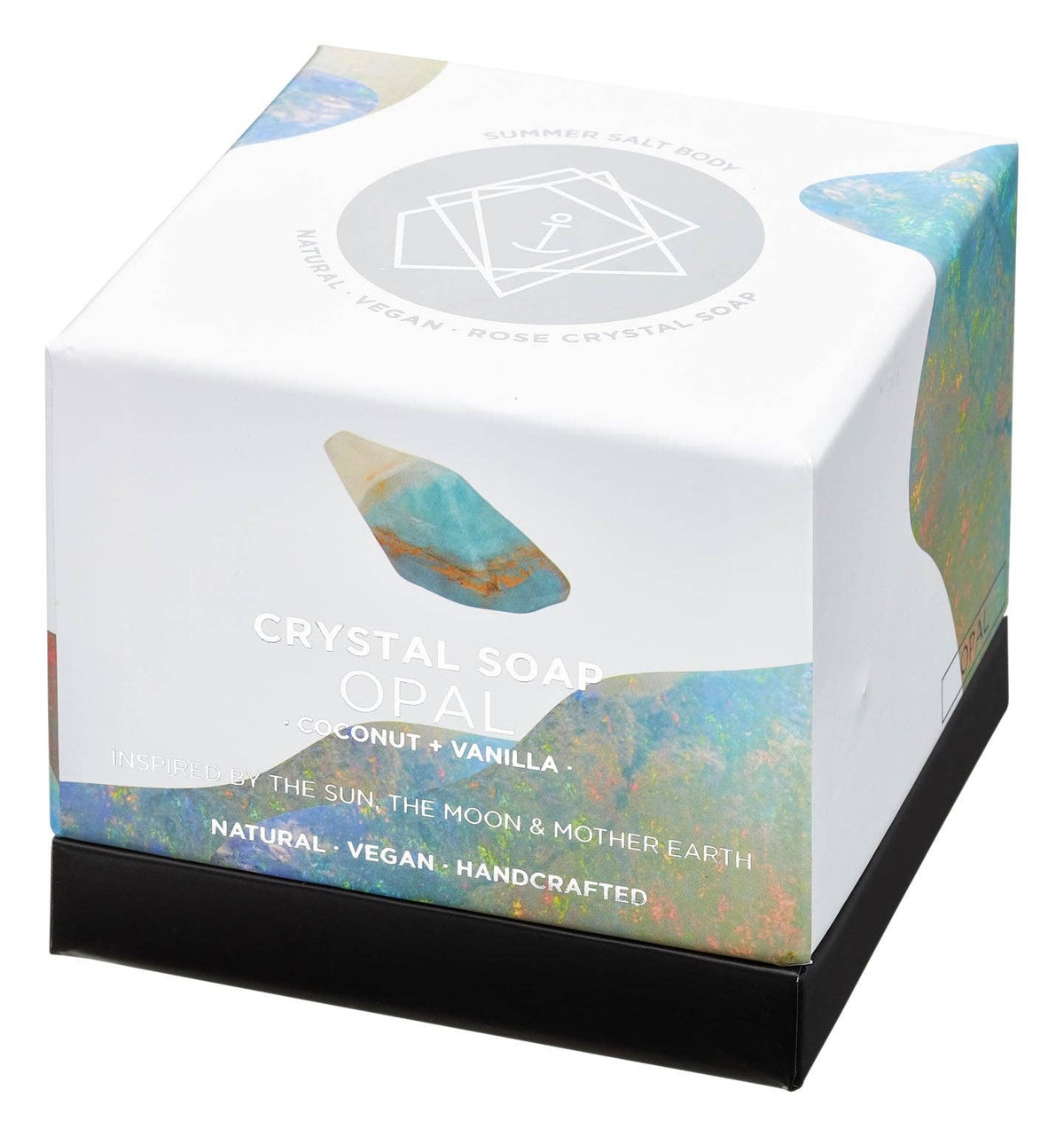 CRYSTAL SOAP - OPAL - Amethyst infused oil - Opal stone - Crystal Soap - wash and cleanse your skin - karmic stone - Joy - Journey of you