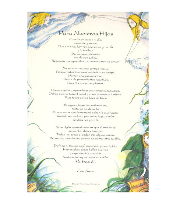 for our children print spanish - JOY - Journey Of You - Spiritual, Holistic, Empowering