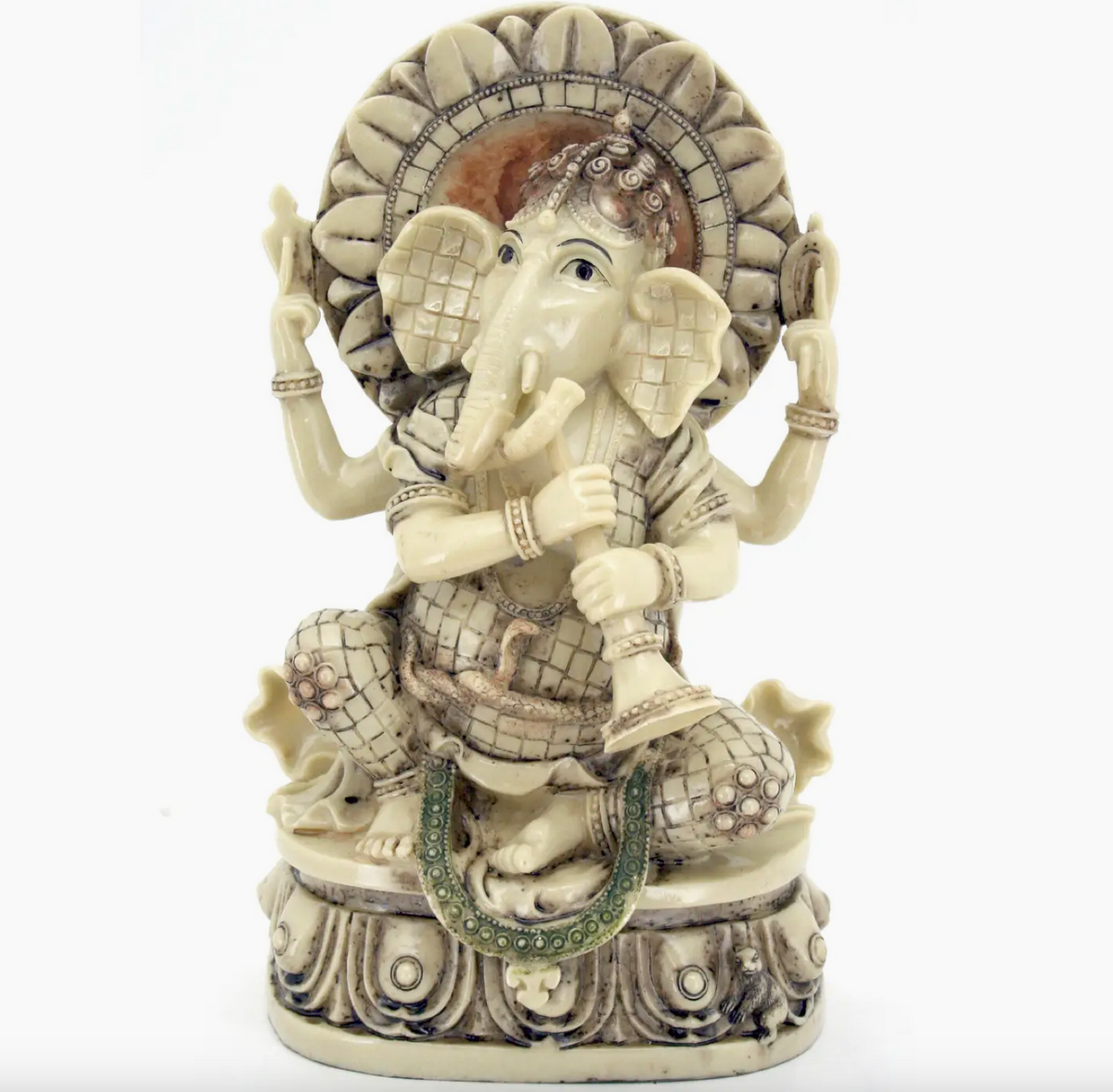 Handmade Brass Ganesh Statue – Hindu God for Removing Obstacles