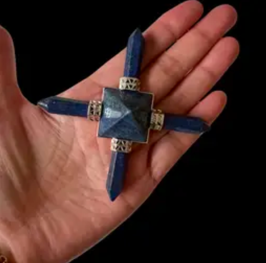 LAPIS LAZULI ENERGY GENERATOR - unique nature of each stone - natural stone - variances in color, shape, and size as these stones are nature-made and no two are alike.