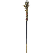 MAGICK WAND - CLEAR QUARTZ W/ GOLD DRAGON (EACH)  - quartz crystal and dragon talisman - Stone - Joy - Journey of You