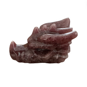 NATURAL STRAWBERRY QUARTZ DRAGON HEAD - Joy - Journey of You