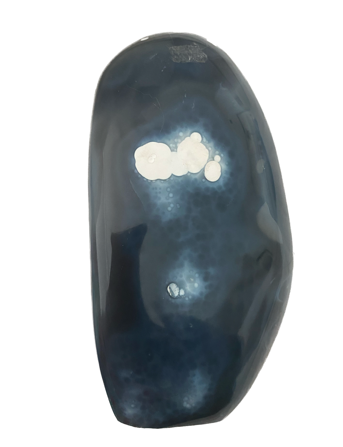 ORCA AGATE FREE FORM - LARGE -  Named for its black/grey/white pattern resembling an Orca, or sometimes called Ocean Agate/Blue agate for its ocean tones, this stone is incredibly soothing - healing stone on Earth than an agate - There many different types of agates.