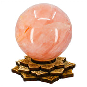 Large Rose Quartz Ball- with Stand
