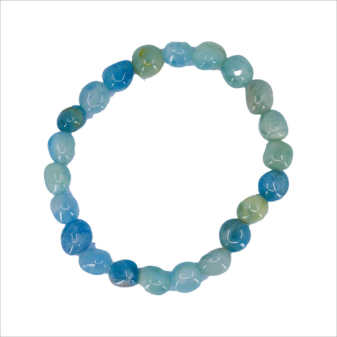 Aqua Marine Nugget Bracelet