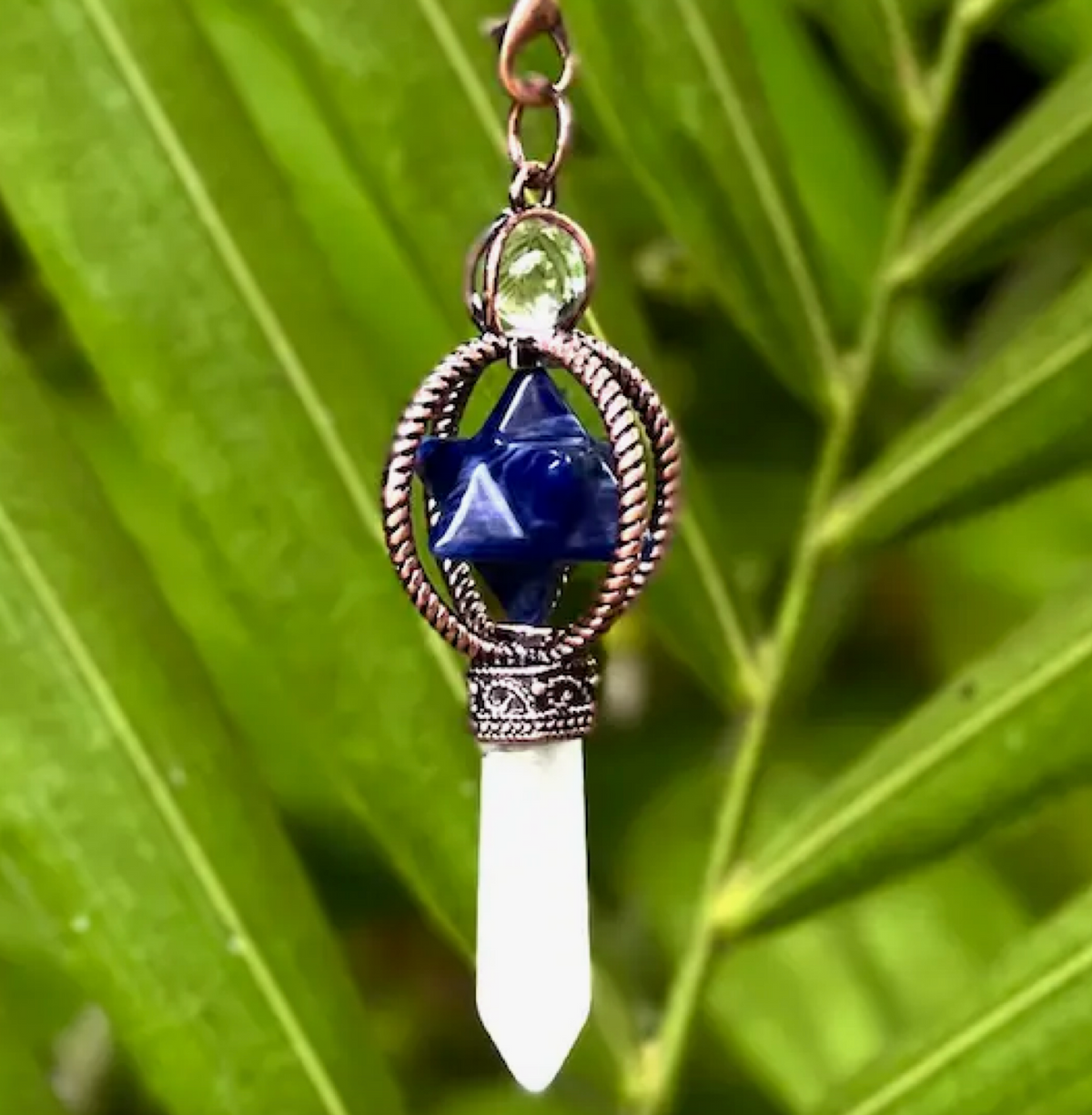 SODALITE MERKABA COPPER PENDULUM - PSYCHIC AWARENESS & SYNCHRONICITY - Spiritual properties - Joy Of Journey