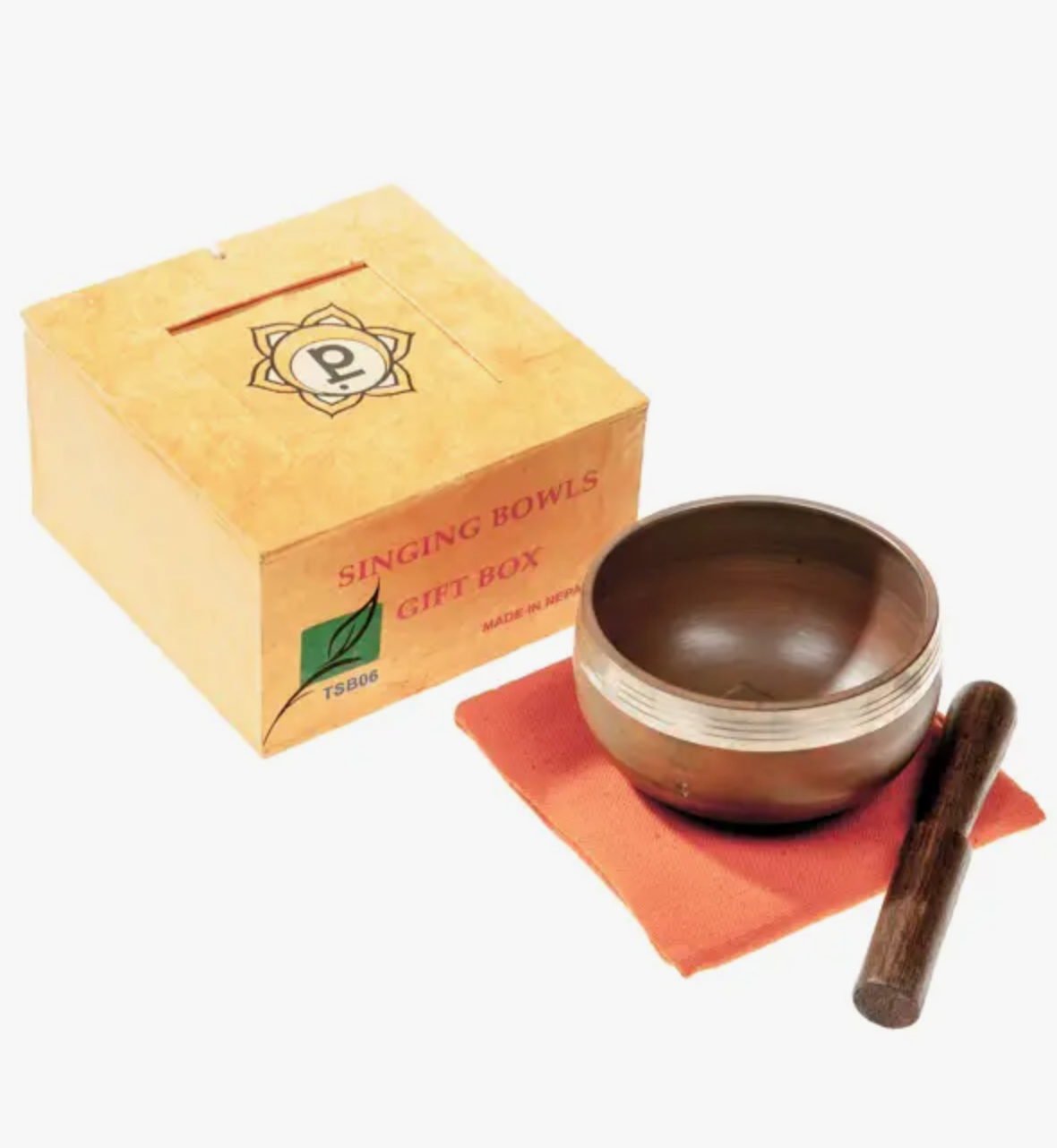 Tibetan Brass Singing Bowl Orange - Sacral Chakra