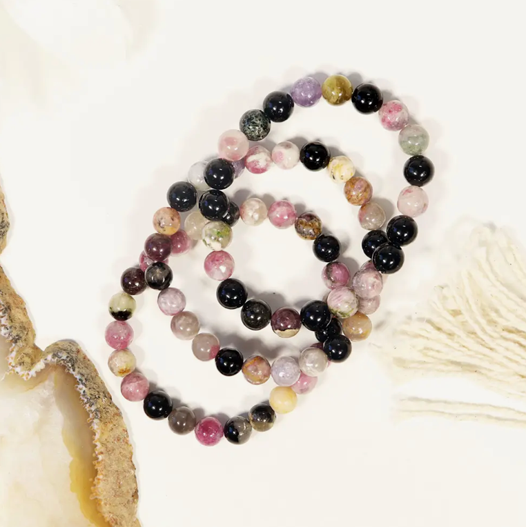 Watermelon Tourmaline Bracelet | Tourmaline Jewelry