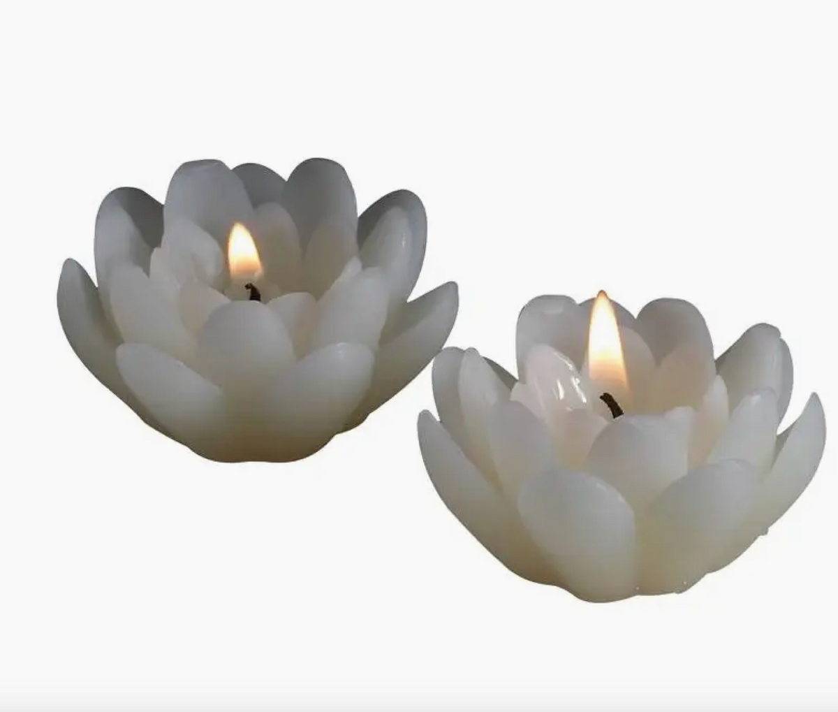 WHITE LOTUS FLOATING CANDLES - PACK OF 4 - Joy - Journey of You