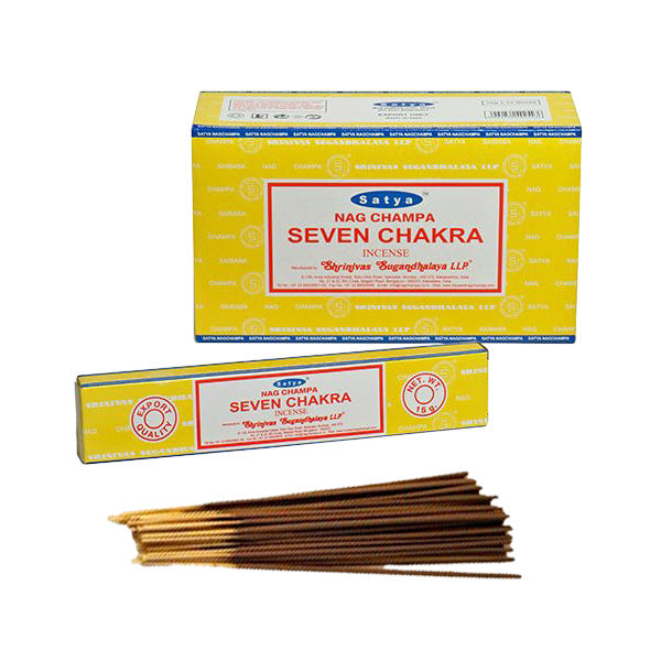 satya incense seven chakra - JOY - Journey Of You - Spiritual, Holistic, Empowering